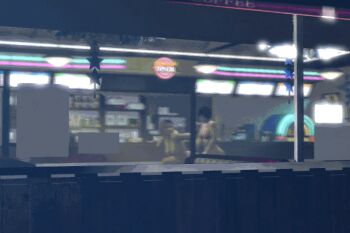 2girls 3d anal animated animated_gif bar_stool bikini bikini_top_only blinking blonde_hair bouncing_breasts bra breasts car curvy dead_or_alive dildo diner dithering doggystyle dutch_angle indoors large_breasts leaning_forward long_hair mila_(doa) motor_vehicle multiple_girls night nipples no_panties nude open_mouth parted_bangs public_indecency red_hair sex sex_from_behind sex_toy short_hair sitting spaniard spanish_(nationality) spread_legs stool strap-on swimsuit tina_armstrong underwear yuri zenra