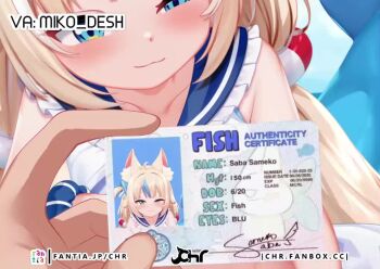 1boy 1girl animal_ears animated artist_logo artist_name audible_speech bar_censor bare_shoulders bikini bikini_top_lift bikini_top_only blonde_hair blue_bikini blue_dress blue_eyes blue_hair blue_sky blurry blurry_background blush breasts cat_ears cat_girl censored chrisandita clothes_lift day dress dress_lift english_audio excited eyebrows_hidden_by_hair feet_out_of_frame fins fish_tail frilled_dress frills girl_on_top half-closed_eye hand_on_own_chest hetero id_card indie_virtual_youtuber leaning_forward lifting_own_clothes live2d logo loli long_hair looking_at_viewer low_twintails mesugaki miko_desh_(voice_actor) mosaic_censoring multicolored_bikini multicolored_hair naughty_face navel nipples open_mouth outdoors penis pussyjob sameko_saba shark_girl shark_tail sitting sitting_on_person sky sleeveless sleeveless_dress small_breasts smile smug solo_focus sound streaked_hair striped_bikini striped_clothes swimsuit tagme tail twintails two-tone_bikini two-tone_dress two-tone_hair video virtual_youtuber watermark white_bikini white_dress