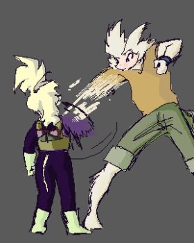 2boys animal_ears animated animated_gif barefoot cat epilepsy_warning fighting furry lowres monkey multiple_boys tail toes zachary_braun