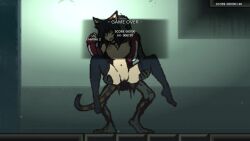 1boy 1girl animal_ears animated black_hair black_thighhighs bouncing_breasts breasts cat_ears cat_girl cat_tail cum cum_in_pussy cum_on_body cum_on_legs cum_on_lower_body cum_on_stomach defeat full_nelson bad_tag ghoul grabbing_another&#039;s_breast groping jacket kosmic91 kotone_(vivid_dead) large_breasts pumping rape red_jacket screencap sex sex_from_behind sound spread_legs tagme tail thighhighs video video_game vivid_dead