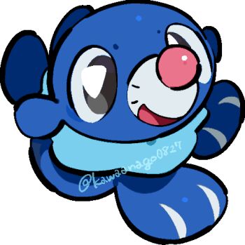 Rule 34 | animal focus, chibi, chibi only, full body, gen 7 pokemon, kawaanago, lowres, nintendo, no humans, open mouth, pokemon, pokemon (creature), pokemon focus, popplio, smile, solo, transparent background, twitter username