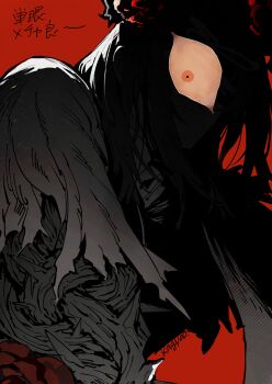 Rule 34 | 1boy, absurdres, alternate costume, angry, artist name, capelet, colored sclera, constricted pupils, crazy eyes, crown of thorns, cyclops, dress, dutch angle, e.g.o (project moon), facial hair, flower, flower wreath, from below, from side, garden of thorns (e.g.o), glowing, glowing eye, gregor (project moon), greyscale, hair flower, hair intakes, hair ornament, hair vines, hairband, head wreath, highres, horror (theme), limbus company, limited palette, long hair, long sleeves, looking at viewer, looking down, looking to the side, male bride, male focus, monochrome, no mouth, official alternate costume, one-eyed, parted bangs, photoshop (medium), plant, portrait, project moon, red background, red eyes, red flower, red rose, red theme, rose, sash, shaded face, shadow, shoulder sash, sidelocks, signature, simple background, single eye, solo, stubble, thorns, torn capelet, torn clothes, turtleneck, turtleneck dress, twitter username, upper body, vines, wide-eyed, wreath