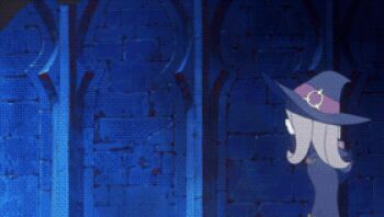 10s animated animated_gif blood bone covering_own_eyes death diana_cavendish dissolving kagari_atsuko little_witch_academia lotte_jansson lowres minotaur monster scared smile sucy_manbavaran tagme
