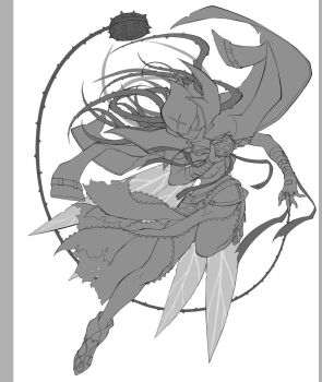 Rule 34 | 1girl, bancholilimon, banchou, delinquent, digimon, digimon (creature), female focus, scar, solo, thorns, youzaiyouzai112