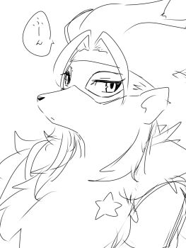 digimon digimon_(creature) looking_at_viewer mask mkz_dg pointy_ears star_(symbol) wolvermon