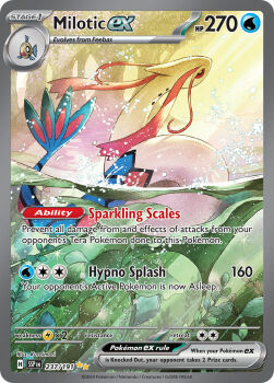animal_focus artist_name card_(medium) character_name company_name copyright_name copyright_notice english_text feebas gen_3_pokemon kuroimori milotic nintendo no_humans official_art pokemon pokemon_(creature) pokemon_card pokemon_focus pokemon_tcg solo sunlight third-party_source trading_card tree water water_drop
