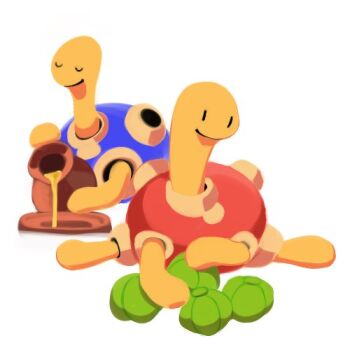 alternate_color berry_(pokemon) black_eyes closed_eyes closed_mouth commentary_request gen_2_pokemon holding lowres lum_berry nintendo no_humans pokemon pokemon_(creature) pokemon_focus pouring shiny_pokemon shuckle simple_background smile storage_pot tyako_089 white_background