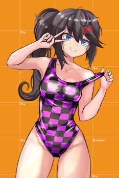 absurdres blue_eyes d0tstep error_message grey_hair highres one-piece_swimsuit swimsuit valve