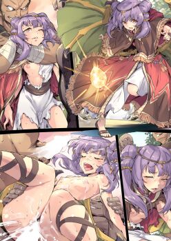 1girl absurdres all_fours alternate_costume ankle_lace-up arms_at_sides arms_behind_back bad_end bald bead_necklace beads bracelet breasts brown_capelet brown_coat bukkake capelet choke_hold circlet closed_eyes coat comic completely_nude cowboy_shot cross-laced_clothes cross-laced_legwear crying crystal cum cum_in_pussy cum_on_body cum_on_breasts cum_on_hair cum_on_upper_body defeat dragonstone dress facial facing_another fighting_stance fire_emblem fire_emblem:_the_sacred_stones fire_emblem_heroes fringe_trim full_body gem glowing gold_trim grabbing_from_behind green_wings group_sex hair_ornament high-low_skirt highres hood huge_filesize instant_loss jelly_shrimp jewelry leaning_back legs_apart legs_together looking_at_another looking_at_viewer looking_back mob_face multicolored_coat multiple_boys multiple_views myrrh_(fire_emblem) necklace nintendo nipples nude official_alternate_costume open_mouth out_of_frame parted_lips rape red_coat restrained reverse_suspended_congress ryona sandals screaming sequential sex sex_from_behind shin_strap short_dress skirt sky small_breasts standing standing_on_one_leg stone strangling textless_version thigh_gap toeless_footwear toes torn_clothes torn_dress torn_skirt tree twintails upper_body white_dress wings wristband yellow_wings