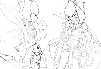 Rule 34 | bancholilimon, banchou, bandages, delinquent, digimon, fairy, flower, horn, lilimon, lopmon, rabbit