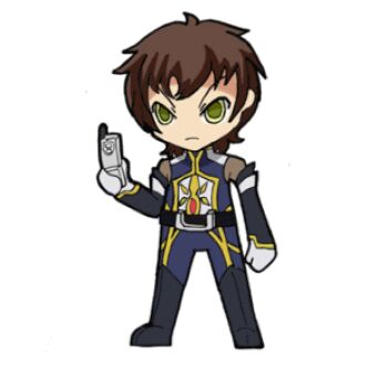 1boy animated animated_gif cape cellphone code_geass full_body helmet henshin kamen_rider kamen_rider_555 kururugi_suzaku lowres male_focus parody phone simple_background solo spoilers white_background zero_(code_geass)