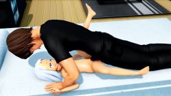 1boy 1girl 3d age_difference animated barefoot bed boku_no_hero_academia clothed_male_nude_female completely_nude covering_own_mouth eri_(boku_no_hero_academia) flat_chest hetero loli lying missionary nipples nude on_back penis ponchi pussy sex sound spread_legs tagme uncensored vaginal video