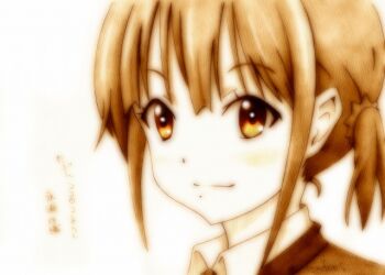 Rule 34 | 10s, godees, kokoro connect, mole, monochrome, nagase iori, ponytail, short hair, smile, tagme