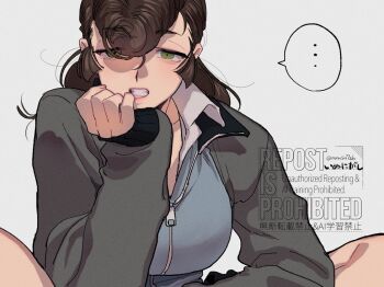 ... 1girl breasts girls_und_panzer katsuoboshi large_breasts pompadour tagme yuri_(girls_und_panzer)