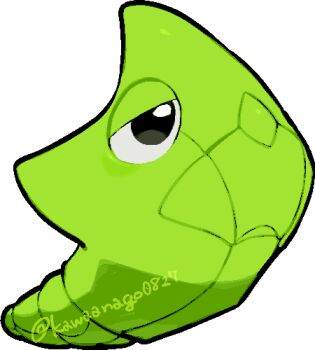 Rule 34 | artist name, chibi, gen 1 pokemon, kawaanago, lowres, metapod, nintendo, no humans, pokemon, pokemon (creature), simple background, solo, transparent background, watermark