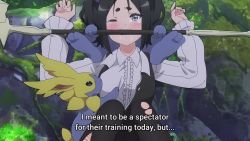 1boy 2girls animal_ear_fluff animal_ears animated anime_screenshot bestiality bike_shorts black_dress black_hair black_pantyhose blue_eyes blush breast_sucking breast_sucking_through_clothes breasts capelet capelet_removed cleavage closed_eyes cloud cunnilingus cunnilingus_through_clothes dog_ears dog_girl dress futoku_no_guild highres hitamu_kyan kikuru_madan loli long_sleeves looking_at_viewer medium_hair multiple_girls open_mouth oral outdoors pantyhose purple_capelet purple_hair rabbit rape saliva short_shorts shorts sidelocks sky small_breasts sound staff_(weapon) subtitled tearing_up tears tokishikko_dana torn_clothes torn_pantyhose tree twintails video