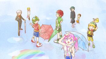 Rule 34 | appmon, asuka torajirou, coat, digimon, digimon universe: appli monsters, highres, karan eri, kashiki ai, katsura hajime, katsura rei, long hair, necktie, ozora yujin, shinkai haru, shorts, twintails, unryuji knight