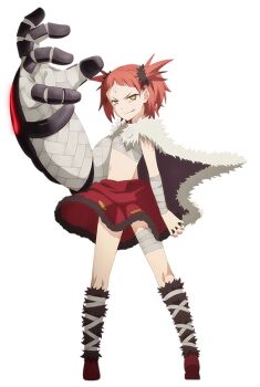 1girl beatrice_flowerchild fate/kaleid_liner_prisma_illya fate_(series) navel red_hair source_request tongue