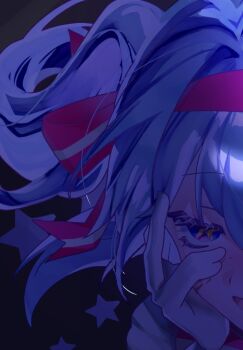 Rule 34 | 023 od, 1girl, blue eyes, blue hair, commentary request, gloves, hand on own face, hatsune miku, ima sugu rinne (vocaloid), open mouth, smile, solo, star-shaped pupils, star (symbol), symbol-shaped pupils, thumbnail collage, vocaloid, white gloves