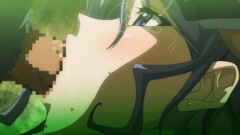 10s 2016 age_difference animated animated_gif breast_press breasts censored clothed_male_nude_female cum cum_in_mouth cumdrip daimon_naoko earrings fellatio glasses huge_breasts jewelry kyonyuu_hitozuma_onna_kyoushi_saimin lipstick makeup mature_female morishita_wataru mosaic_censoring nude older_female_and_younger_male oral principal_and_student purple_eyes purple_hair sweat t-rex_(animation_studio) tagme