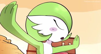 2others 6+girls ? @_@ animated arkeus_165 artist_name audible_music beat_up_(pokemon) black_eyes blue_eyes blue_fur blunt_bangs blurry blurry_background blush blush_stickers bob_cut body_fur brown_hair clone closed_mouth colored_skin defeat double_team_(pokemon) english_text fang fang_out female_focus flat_chest flattened forehead_jewel furry gameplay_mechanics gardevoir gem gen_3_pokemon gen_4_pokemon green_hair green_skin hair_between_eyes hair_over_one_eye hairband happy hime_cut kicking looking_down multicolored_skin multiple_girls multiple_others nintendo one_eye_covered open_mouth outdoors own_hands_together patreon_username pointing pokemon pokemon_(creature) pokemon_move punching red_eyes red_hairband rotom rotom_(normal) short_hair sidelocks sitting smile sound sweat tagme two-tone_skin video watermark weavile web_address white_skin yellow_gem