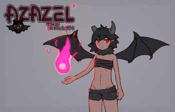 dark_skin demon demon_girl demon_horns horns k.blank monster the_binding_of_isaac