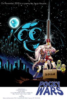 +_+ 1boy 4girls ;) ^_^ agent_3_(splatoon) agent_4_(splatoon) alternate_color alternate_hair_color arm_at_side arm_up arms_up bare_arms blonde_hair boots buck_teeth cephalopod_eyes cityscape closed_eyes collared_vest cropped_vest crown dark_skin dress dual_wielding english_text food full_body goggles golden_egg_(splatoon) green_eyes grin headphones height_difference high_collar highres holding holding_food holding_pocky inkling inkling_girl inkling_player_character jitome long_hair looking_at_another marina_(off_the_hook_outfit)_(splatoon) marina_(splatoon) mole mole_under_mouth movie_poster multiple_girls namuro navel_piercing night night_sky nintendo octoling one_eye_closed open_mouth outstretched_arm outstretched_arms pantyhose pantyhose_under_shorts parody pearl_(off_the_hook_outfit)_(splatoon) pearl_(splatoon) piercing pink_hair pink_pupils pocky red_eyes sheldon_(splatoon) short_dress shorts sky smile splatoon_(series) splatoon_2 squidbeak_splatoon standing star_(sky) star_wars star_wars:_a_new_hope starry_sky suction_cups teeth tentacle_hair unzipped very_long_hair vest white_hair yellow_eyes zipper zipper_pull_tab