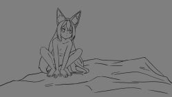 1boy 1girl animal_ear_fluff animal_ears animated bed bed_sheet blush completely_nude cum cum_in_pussy cum_overflow flat_chest fox_ears fox_tail full_body girl_on_top hetero highres loli long_hair looking_at_viewer nahomira nipples nude penis pov pov_crotch powerofsin pussy sex smile solo_focus tagme tail vaginal video