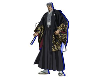 1boy game_cg grey_hair hara_tetsuo japanese_clothes kimono m_hold’em official_art short_hair solo tachi-e transparent_background
