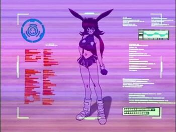 00s 2001 2boys android animal_ears animated anime_screenshot ass bare_legs bare_shoulders blue_sky breasts brown_eyes brown_hair cameltoe clenched_teeth curvy english_text fighting grin hand_on_own_hip highres inaba_mikami jet_ski kicking large_breasts long_hair looking_to_the_side miniskirt multiple_boys navel ocean outdoors panties pantyshot pleated_skirt punching rabbit_ears revealing_clothes rocket_punch ryona school_uniform serafuku short_hair skirt sky smile sound standing tagme teeth third-party_edit thong underwear usagi-chan_de_cue video water watercraft wide_hips
