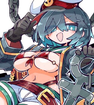 1girl breasts large_breasts massakasama murasa_minamitsu short_hair solo touhou