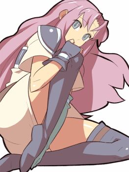 1girl aqua_eyes archived_source armor blue_armor blue_boots blue_sleeves boots breastplate closed_mouth dress fingerless_gloves fire_emblem fire_emblem:_the_blazing_blade florina_(fire_emblem) full_body gloves hair_intakes hand_on_own_knee itsumo_nokoru legs long_hair looking_at_viewer nintendo outline pauldrons purple_hair red_outline short_sleeves shoulder_armor sidelocks simple_background solo thick_outlines thigh_boots very_long_hair white_background white_dress white_sleeves white_trim