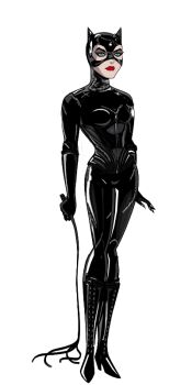 1girl alexbadass animal_ears batman_(series) batman_returns black_bodysuit black_corset black_eyeshadow black_gloves black_mask blue_eyes bodysuit boots breasts cat_ears catwoman catwoman_costume_(batman_returns) claws corset dc_comics eyeshadow full_body gloves holding holding_whip large_breasts lipstick makeup mask pale_skin red_lips selina_kyle solo stitches whip