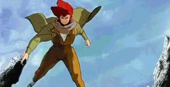 1980s_(style) android animated animated_gif cyborg deprive lowres retro_artstyle oomori_hidetoshi red_hair retro_artstyle robot_carnival