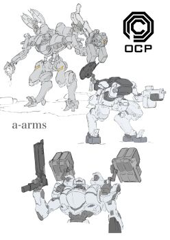 Rule 34 | a-arms, absurdres, arm cannon, armor, armored core, armored core vi: fires of rubicon, auto-9, cain (robocop), commentary request, crossover, dual arm cannons, ed-209, extra arms, gatling gun, grey armor, gun, handgun, highres, holding, holding weapon, mecha, mecha focus, mecha musume, missile pod, no humans, reverse-jointed legs, robocop, robocop (character), robocop 1, robocop 2, robot, science fiction, shoulder cannon, walker (robot), weapon