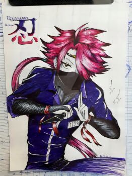 Rule 34 | absurdres, brown eyes, highres, nanbaka, red hair, tagme, tsukumo (nanbaka)