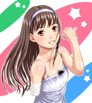 Rule 34 | amputee, blue theme, brown hair, green theme, karakure, long hair, pink theme, source request, tagme