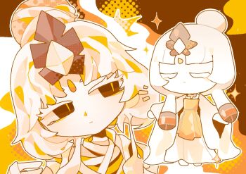 Rule 34 | 1girl, chinese clothes, cookie run, cookie run: kingdom, diamond (gemstone), long sleeves, mystic flour cookie, pale skin, robe, solo, traffic-mo4, veil, white hair, white robe, white veil, wide sleeves