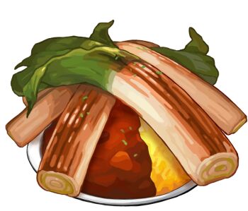 artist_request curry curry_rice food food_focus game_cg garnish nintendo no_humans official_art plate pokemon pokemon_swsh rice spring_onion third-party_source transparent_background