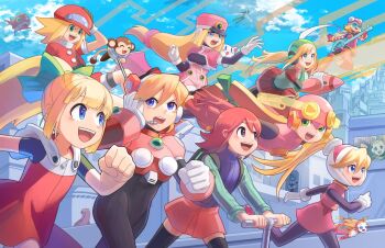 6+girls alia_(mega_man) artist_name blonde_hair blue_eyes blue_hair brown_eyes brown_hair ciel_(mega_man) data_(mega_man) green_eyes harp_note_(mega_man) helmet in-franchise_crossover iris.exe_(mega_man) layer_(mega_man) long_hair mayl_sakurai_(mega_man) mega_man_(classic) mega_man_(series) mega_man_battle_network mega_man_legends_(series) mega_man_star_force_(series) mega_man_x_(series) mega_man_x_dive mega_man_zero_(series) mega_man_zx multiple_girls pachislot_rockman_ability pallette_(mega_man) pink_helmet ponytail prairie_(mega_man) rico_(mega_man) robot_ears roll.exe_(mega_man) roll_(mega_man) roll_(pachislot_rockman_ability) roll_caskett_(mega_man) short_hair skin_tight skycompass slur.exe_(mega_man) sonia_strumm_(mega_man) stuffed_toy