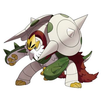 armor cape cardnlh chesnaught claws closed_mouth colored_skin commentary english_commentary forehead_protector fur_cape gen_6_pokemon green_skin mega_chesnaught mega_pokemon multicolored_skin nintendo official_art pokemon pokemon_(creature) pokemon_focus red_fur red_nose shoulder_armor spikes third-party_source transparent_background two-tone_skin v-shaped_eyes white_beard white_fur yellow_claws