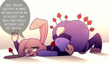 absurdres english_text highres judy_hopps kinggargantuas speech_bubble tagme tranquilizer_dart zootopia