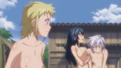 4girls animated anime_screenshot ass blonde_hair blue_hair blush breast_sucking breasts deep_skin double_breast_sucking female_focus grabbing_another&#039;s_breast grabbing_own_breast grey_eyes groping highres hoods_entertainment huge_ass huge_breasts huge_filesize kaede_(manyuu_hikenchou) large_breasts long_hair manyuu_chifusa manyuu_hikenchou manyuu_kagefusa moaning multiple_girls nipple_pull nipple_stimulation nipples nude orgasm partially_submerged purple_eyes purple_hair sayama_ouka short_hair small_breasts sound tagme takagi_jun thick_thighs thighs video wide_hips yellow_eyes yuri