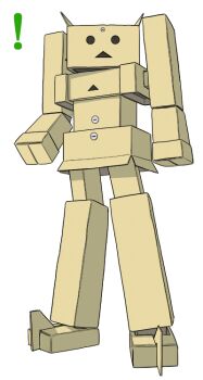 ! box danboo densetsu_kyojin_ideon ideon mecha no_humans parody robot simple_background solo white_background yotsubato!