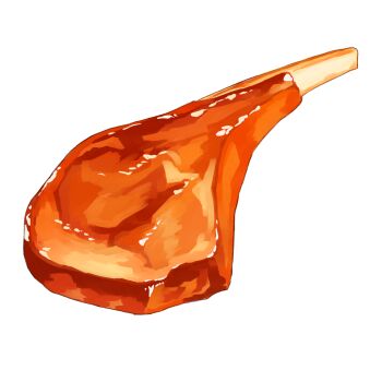 bone food food_focus highres lamb_chops meat original senya_(user_wnxt8752) simple_background still_life transparent_background
