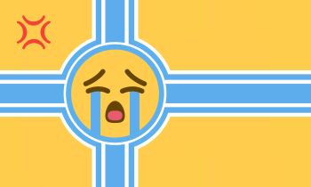 crying_emoji emoji flag highres tagme uohhhhhhhhh!_(meme) yellow_background