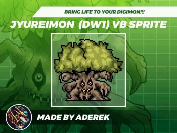 1other animated beta_design digimon digimon_(creature) digimon_world jyureimon looking_at_viewer other_focus pixel_art solo tagme tree video