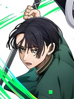 1boy black_eyes black_hair dead_account kasubata_kukuru