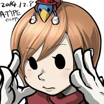 Rule 34 | 1girl, close-up, commentary request, dated, gloves, hat, lips, matsu (a-type corp), no eyewear, on head, orange hair, peacock (skullgirls), portrait, red hat, signature, skullgirls, solid oval eyes, solo, white gloves
