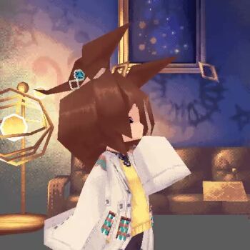 2girls 3d agnes_tachyon_(umamusume) animal_ears animated brown_hair couch esukevi horse_ears lab_coat manhattan_cafe_(umamusume) multiple_girls sleeves_past_fingers sleeves_past_wrists tagme test_tube umamusume video
